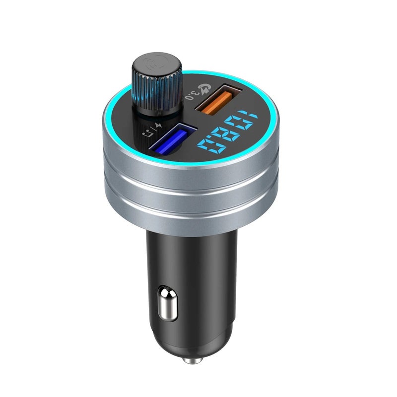 Bluejw New Bluetooth FM Transmitter for Car, MP3 Player Receiver, Dual USB Car Charger Ports, Universal USB Automobile Charger, Hands-Free Calling & Music Streaming - Image 1